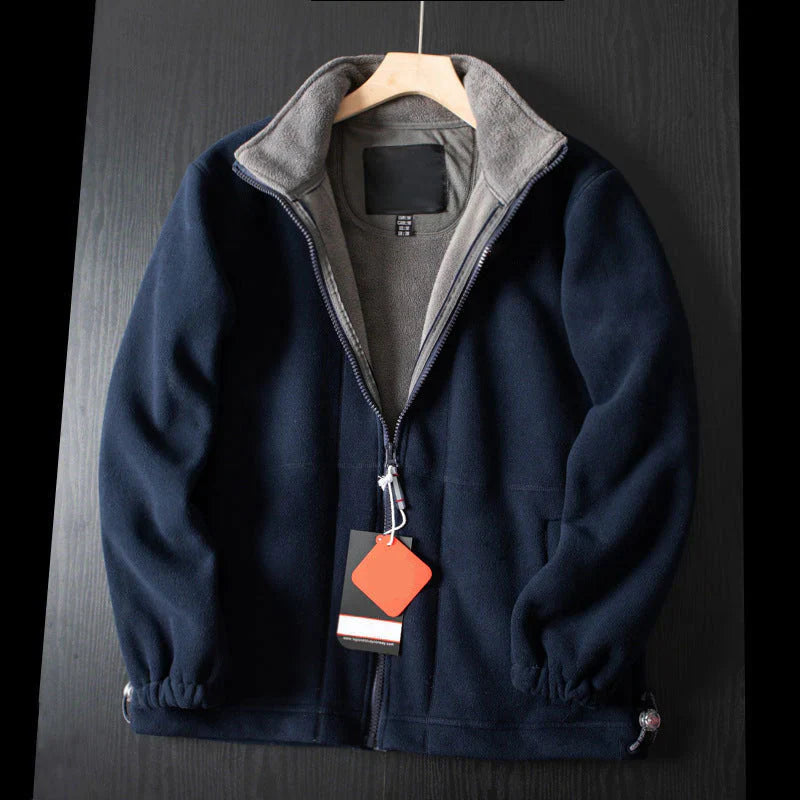 đ„Geeignet fĂŒr MĂ€nner und Frauenđ„ Doppellagige gepolsterte warme Unisex-Jacke