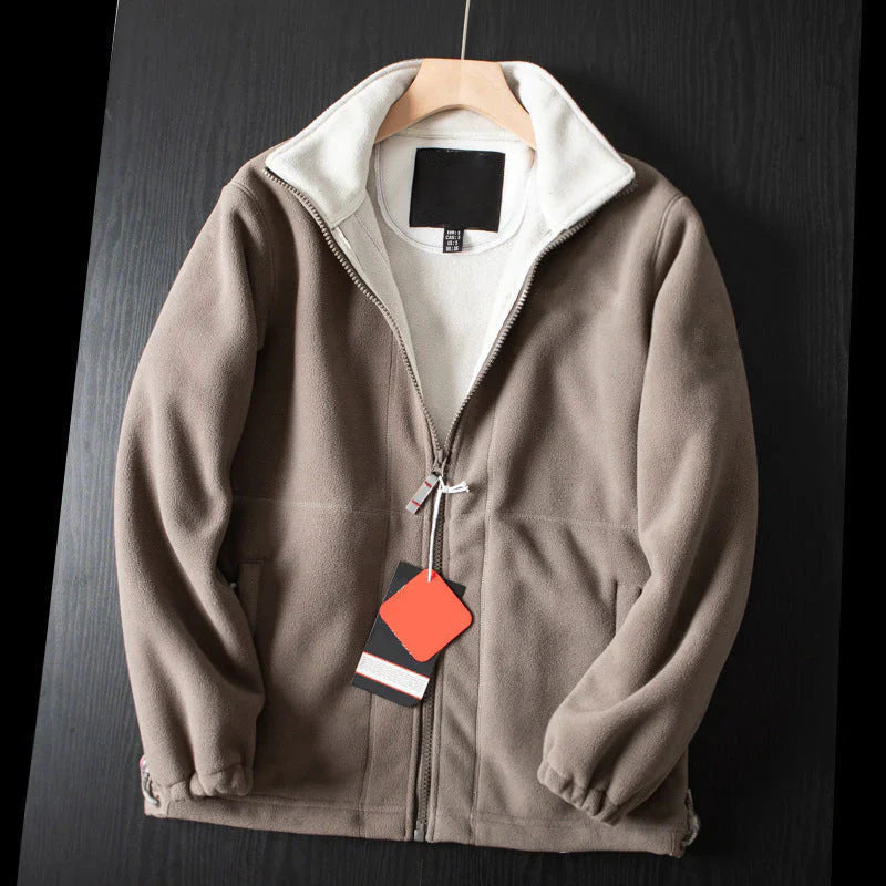đ„Geeignet fĂŒr MĂ€nner und Frauenđ„ Doppellagige gepolsterte warme Unisex-Jacke