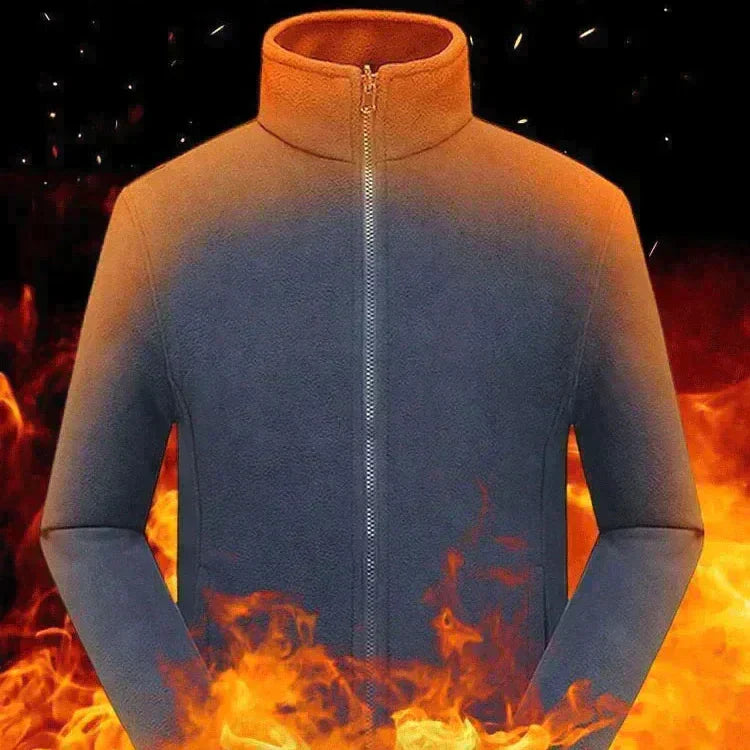đ„Geeignet fĂŒr MĂ€nner und Frauenđ„ Doppellagige gepolsterte warme Unisex-Jacke