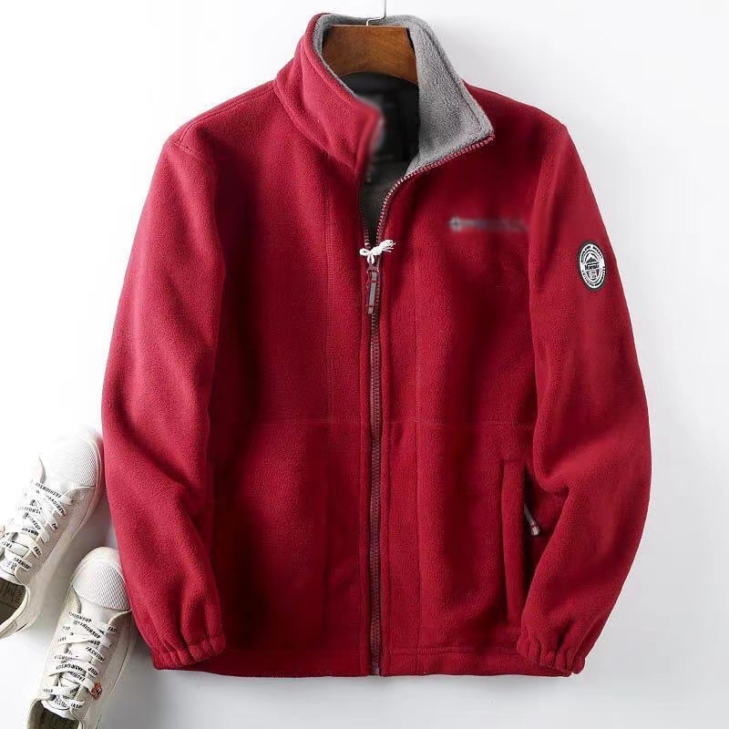 đ„Geeignet fĂŒr MĂ€nner und Frauenđ„ Doppellagige gepolsterte warme Unisex-Jacke
