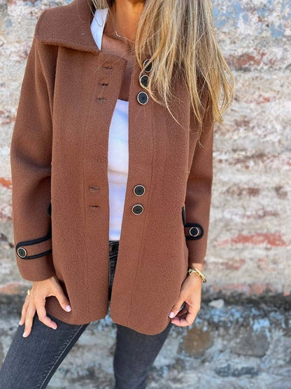 Women's Elegant Winter Warm Tweed Jacket