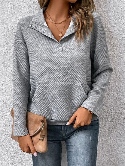Fashion Women's Long-sleeved Solid Color Sweater Autumn and Winter