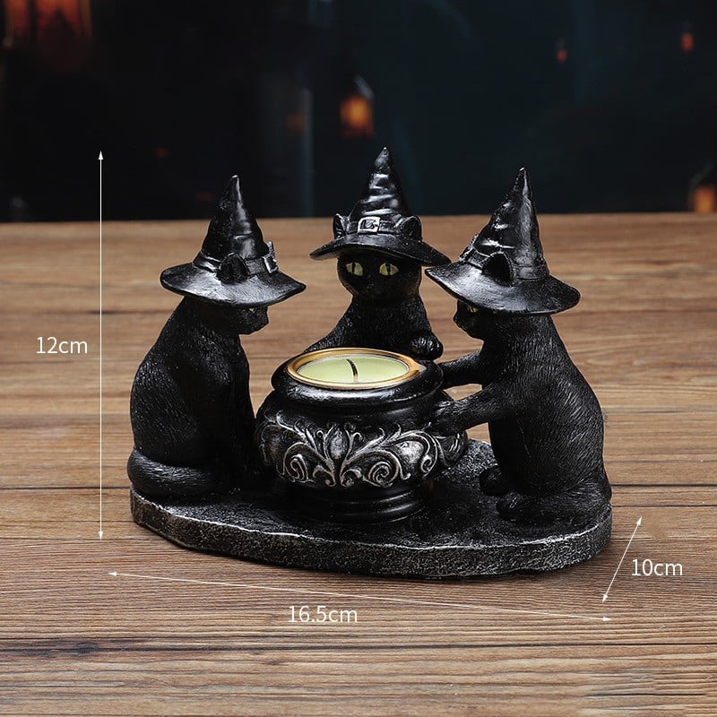 🏆2025 Halloween Hot Sale⚡Halloween Skull Candle Holder - Creepy Bone Candlestick for Gothic Table Decor & Horror Party