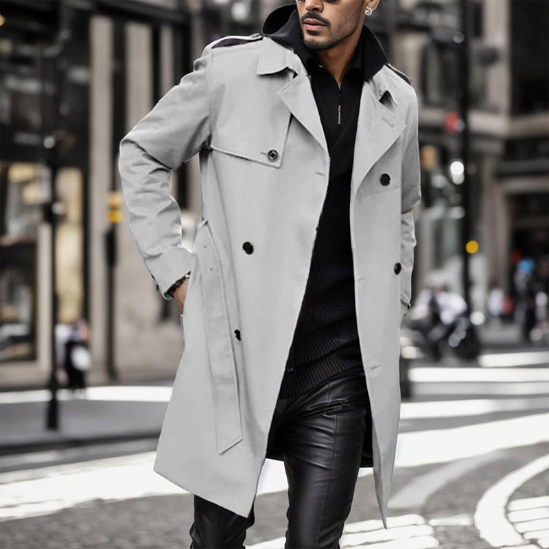💥Black Friday Sales - 50% OFF💥Men's Lapel Double Breasted Coats with Pockets