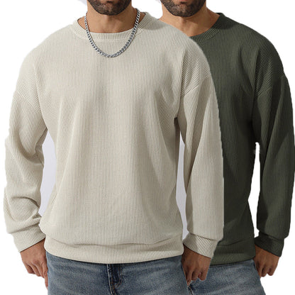 Men's Winter Sweater Loose Round Neck Thickened Sweater