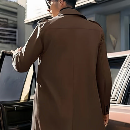 💥Black Friday Sales - 50% OFF💥Men's Lapel Double Breasted Coats with Pockets