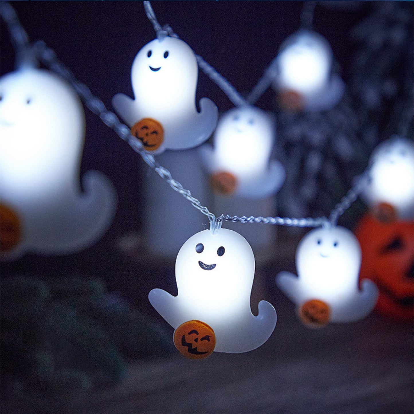 👻Ghost Pumpkin String Lights | Lovely Halloween party