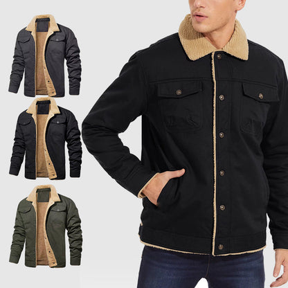 🎁Weihnachten Verkauf 49% OFF⏳Herren Retro Western Winter Fleece Jacke