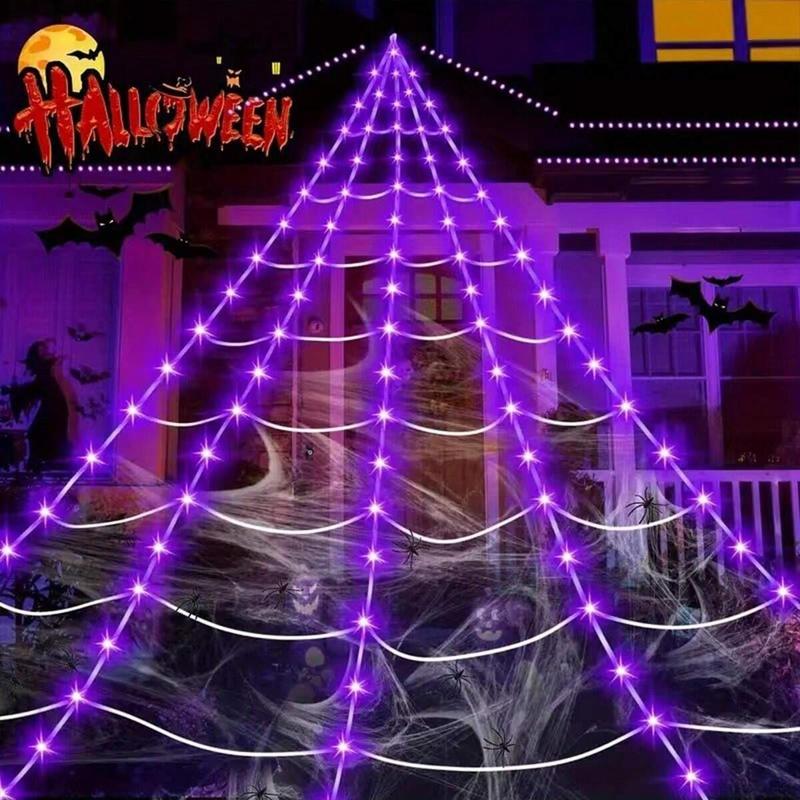 Halloween Decor Spider Web Design Hanging Light