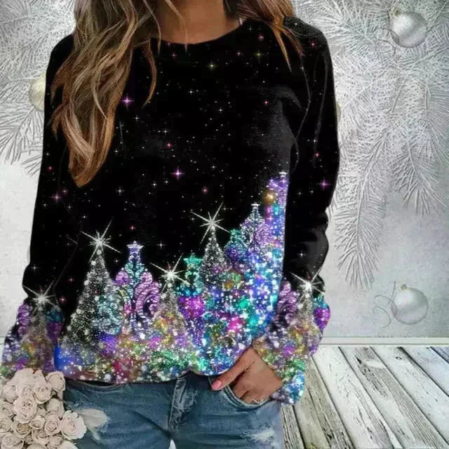 JO | Glittering Christmas tree sweater