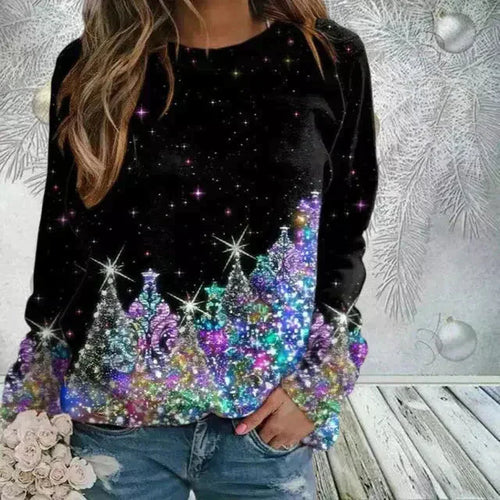 JO | Glittering Christmas tree sweater
