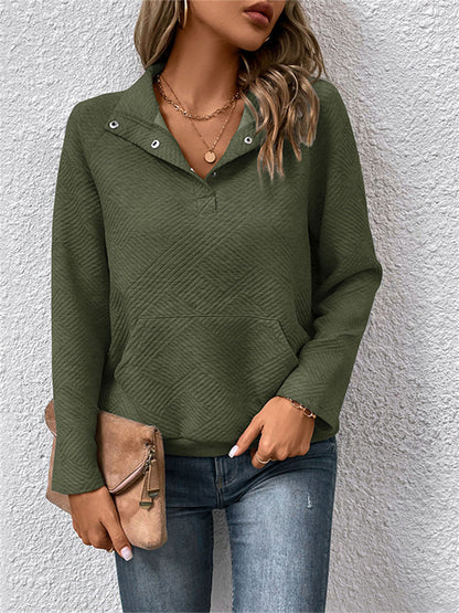 Fashion Women's Long-sleeved Solid Color Sweater Autumn and Winter
