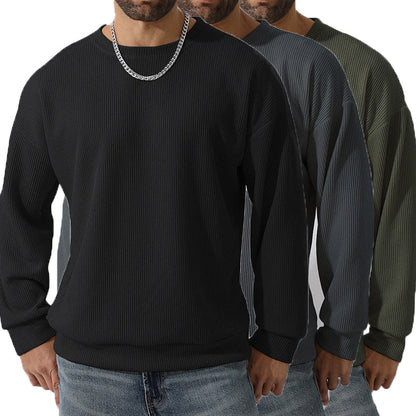 Men's Winter Sweater Loose Round Neck Thickened Sweater