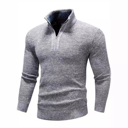 Men's stand-up collar cashmere sweater
