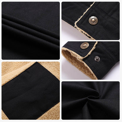 🎁Weihnachten Verkauf 49% OFF⏳Herren Retro Western Winter Fleece Jacke