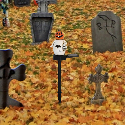 🎃Halloween Solar Resin Ghost Skull Ground Light👻