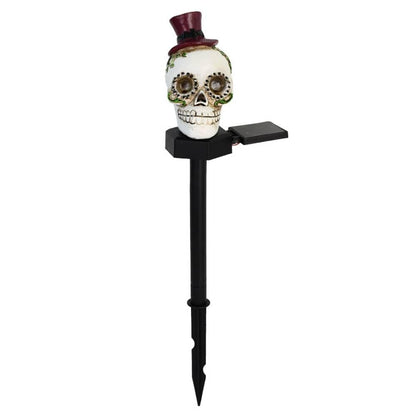 🎃Halloween Solar Resin Ghost Skull Ground Light👻