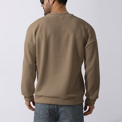 Men's Winter Sweater Loose Round Neck Thickened Sweater
