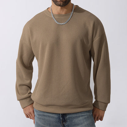 Men's Winter Sweater Loose Round Neck Thickened Sweater