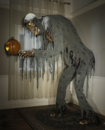 Giant Jack Reaper With Talking Pumpkin Halloween Animatronic
